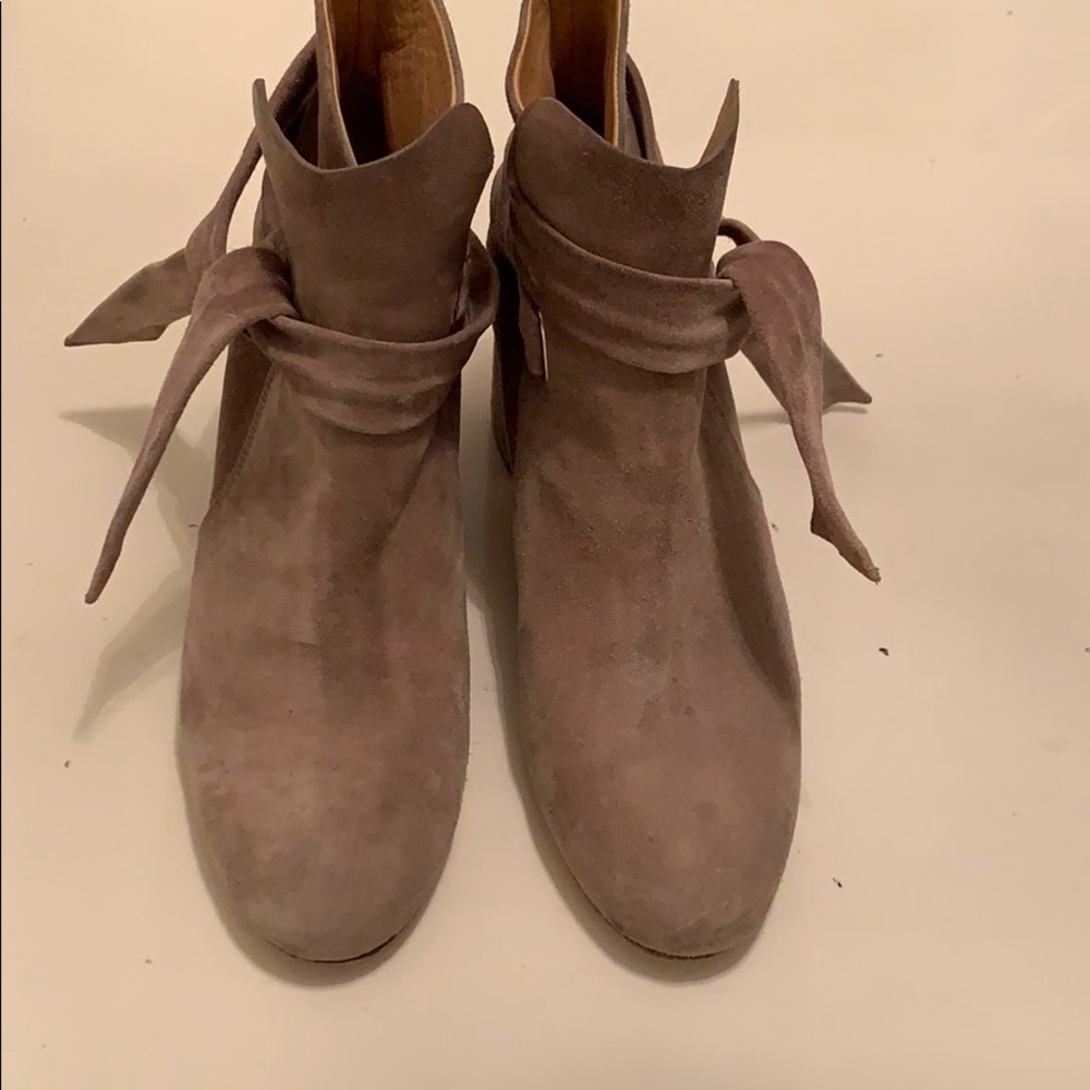 Rag N Bone Dalia Suede Bootie in stone color